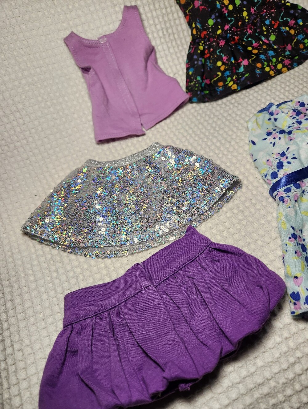 American Girl Floral High-Low Maxi Dress & Mix-and-Match Outfit Bundle 6 Piece - Picture 12 of 13
